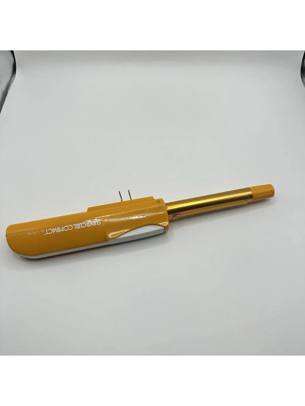 Vintage 1976 Gillette Super Curl Compact Curling Iron Tested Works